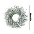 thumbnail image 3 of Under $1 GFHFHITJ Christmas Wreath Artificial Needle Wreath for Front Door Realistic White Christmas Wreath for Door Wall Windows Mantle Outdoor Dedorations, 3 of 6