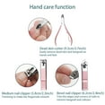 thumbnail image 5 of Rupoun 18pcs Stainless Steel Nail Clippers Set, Rose Gold Manicure & Pedicure Tool Kit, Rustproof Cuticle Cutter Grooming Essentials (6.3 x 4.3 inches / 16.0 x 11.0 cm), 5 of 10