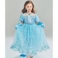 thumbnail image 5 of Disfraz de princesa con temática de Frozen para niña, disfraz de Elsa, Anna, Halloween, carnaval, fiesta, disfraces, ropa para niños de 2 a 10 años, 5 of 5