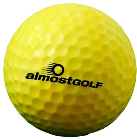 ALMOSTGOLF Point3 Limited Flight Practice Golf Balls – Realistic Spin,  Trajectory, & Accuracy Foam Training Balls Bulk Pack of 240, Hi-Vis Yellow