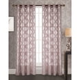 thumbnail image 4 of RT Designer Collection RT Designers Collection Knox Jacquard 84-inch Grommet Curtain Panel Mauve, 4 of 5