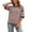 04-Pink, variant on Diufon Women's Summer Striped Tops Casual Short Sleeve Crewneck Shirts Spring Color Block Basic Loose Blouses
