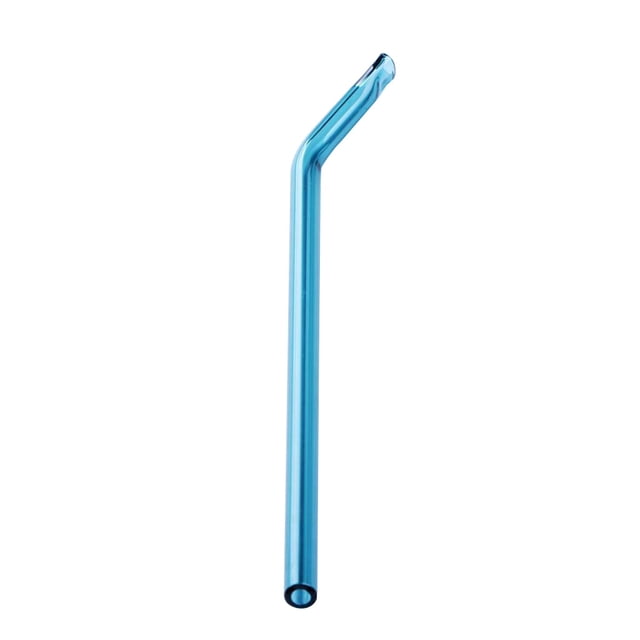 Pajitas De Beber De Vidrio Curvo Respetuosas Con El Medio Ambiente Con Cepillo De Limpieza Lake Blue Sunnimix Pajitas curvadas