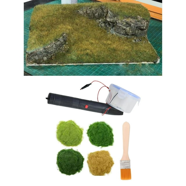 Electrostatic Flocking Machine for DIY Project Architecture Model Sand Table 4 Grass powder