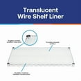 thumbnail image 4 of Shelving Inc. 21"d x 48"w Translucent Shelf Liner, 4 Count, 4 of 4