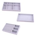 thumbnail image 2 of 3 piezas de organizador de joyas con cajón, tienda minorista, soporte de joyería, placa de joyería, cajas de sección de aretes, 2 of 3