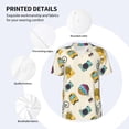 thumbnail image 3 of Uemuo Travel Elements Print Mens Polo Shirts Baseball T-shirt Performance Short Sleeve Golf Shirt Moisture Wicking Athletic Casual Collared T-Shirt-, 3 of 7