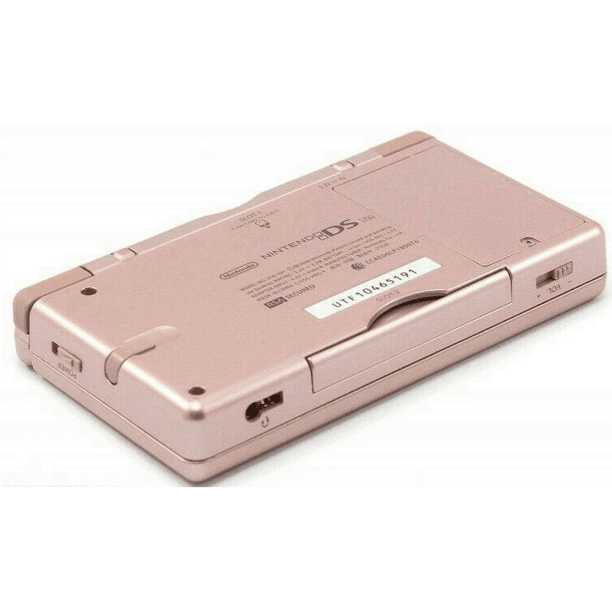 Nintendo DS Lite Console Metallic Rose with Stylus and Charger - 100% OEM