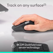 Logitech MX Master 4 for Business, Wireless Mouse with Quiet Clicks, 8K DPI, MagSpeed Scrolling, Logi Bolt Receiver, Bluetooth, Actions Ring, Haptics, USB-C Charging - Graphite - Darkfield - Wirele...