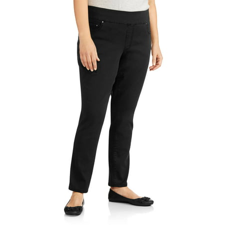 Faded Glory Women's Plus-Size Pull-On Skinny Jeans - Walmart.com