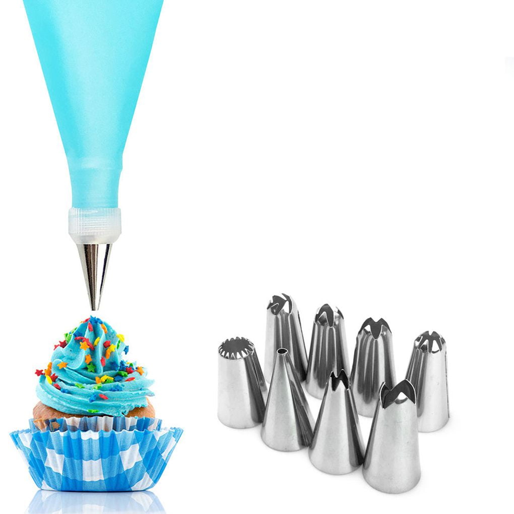 Dropship 8pcs Cake Decoration Kit; Cake Decorating Pen With Piping Nozzles;  Baking Tools; Kitchen Gadget to Sell Online at a Lower Price