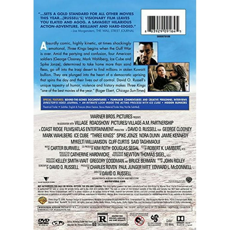 Warner Home Video - Three Kings Drama DVD, Repackaged - Walmart.com