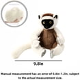 thumbnail image 3 of Mono de Peluche de Terciopelo Realista 9.8'' Lémur de Simulación Juguete de Peluche Muñeco Regalo de Cumpleaños, 3 of 4