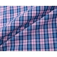 thumbnail image 4 of Bienzoe Boy's Cotton Plaid Button Down Short Sleeve Shirt Rose/Marine 3/4, 4 of 10