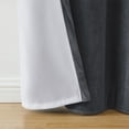 thumbnail image 2 of Better Homes & Gardens Velvet Grommet Blackout Single Curtain Panel, Grey, 52" x 84", 2 of 7