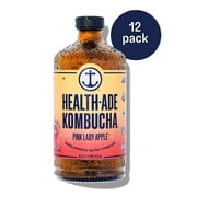 Health-Ade Kombucha, Pink Lady Apple, 12 Pack, 16 fl oz