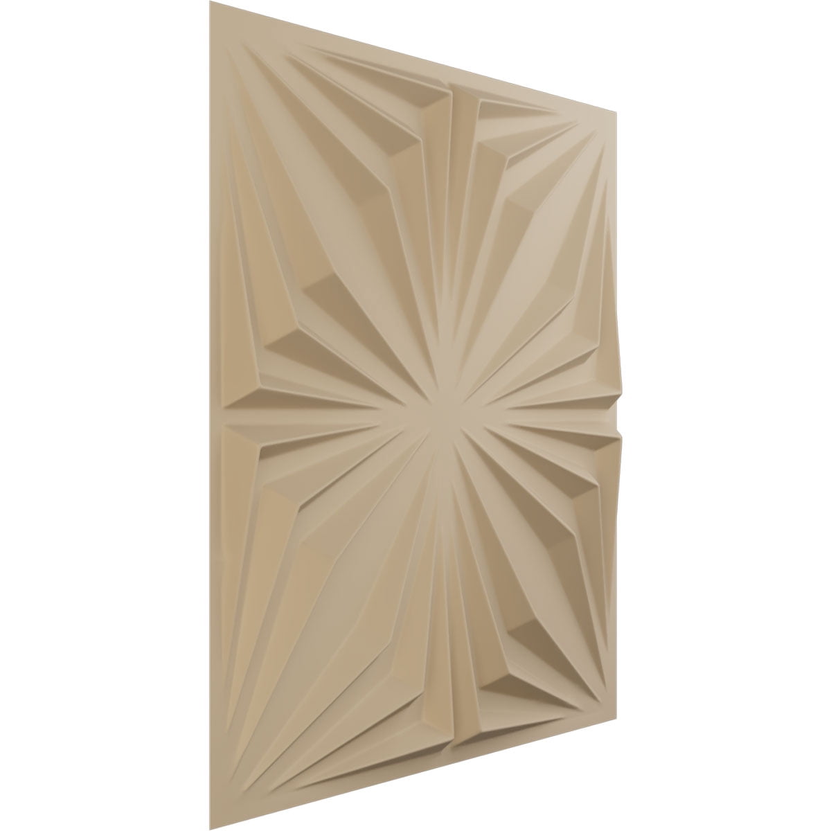 Ekena Millwork 19 5/8"W x 19 5/8"H Asher EnduraWall Decorative 3D Wall Panel, UltraCover Satin Smokey Beige (Covers 2.67 Sq. Ft.)