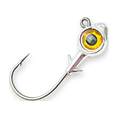 UPC: 0879020007302 | Z-Man Trout Eye Jighead Gold 3/16 oz. 3 Pack