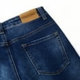 thumbnail image 5 of KIDSCOOL SPACE Boy Jeans,Little Kid Elastic Band Inside Straight Slim Fit Denim Jeans Pants,Blue,6-7 Years, 5 of 7