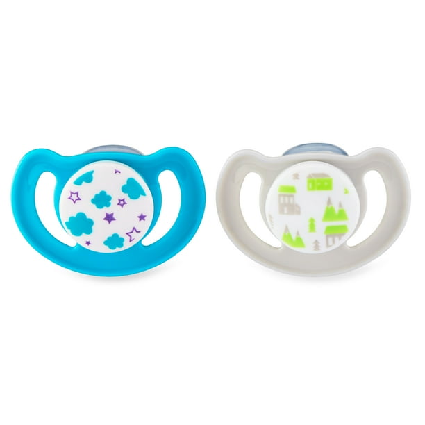 Parent's Choice Orthodontic Vent Pacifiers, 18+ Months, Unisex, Gray