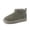 Gray steel genuine suede, variant on Hip-3 Genuine Suede Leather Ankle Boots for Women – Pull On Cozy Faux Fur Boots Womens Shoes with Comfortable Memory Foam
