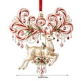 thumbnail image 2 of Clearance 2D Reindeer Christmas Tree Decorations, Vintage Christmas Ornaments, Handmade Xmax Tree Hanging Decorations for Home, 2 of 6