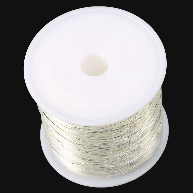 EuTengHao 1mm Crystal String Elastic String for Bracelets,150m/492ft Clear  Stret