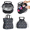 thumbnail image 2 of Pioneer Flower Floral Print Pattern Drawstring Lunch Bag Women - Drawstring Lunch Bag Insulated for Work Office - Stain-Resistant Large Lunchbags for Women with Multi-Pockets, 2 of 6