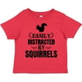 thumbnail image 3 of Inktastic Easily Distracted by Squirrels Boys or Girls Toddler T-Shirt, 3 of 5