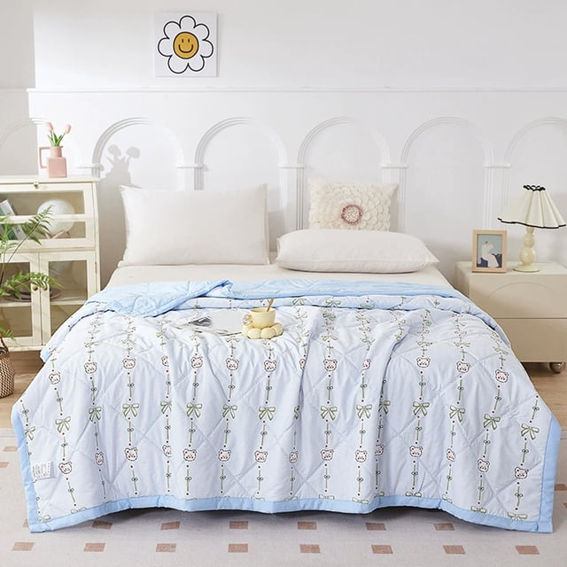Apmemiss Back to School Decorations Clearance Summer Washed Conditioned Quilt Summer Cool Quilt Washable Thin Quilt Quilt Core Student Bedroom Dormitory Summer Quilt