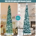 thumbnail image 3 of Árbol de Navidad SINTENILL desplegable de 6 pies con temporizador, luces y adornos, 3 of 9