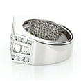 thumbnail image 2 of Unique 18K Men's Round & Baguette Natural Diamonds Ring (White Gold Size 6.5), 2 of 3
