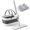 Pure White, variant on Flat Floor Mop & Bucket Set, Hands-Free Cleaning Kit with 2 Washable Mop Heads