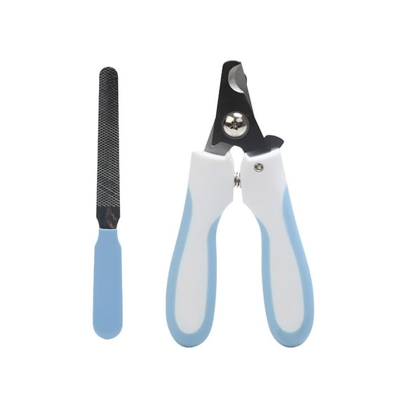 Vaidha Professional Dog Nail Clippers with File | Curved Ergonomic Handle for Large & Medium Dogs & Cats | Stainless Steel Pet Grooming Tool | Includes Safety Guard & Nail File