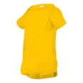 thumbnail image 2 of Rabbit Skins Infant 100% Cotton Jersey Lap Shoulder Short Sleeve Bodysuit, Yellow, 12 Months, 2 of 3