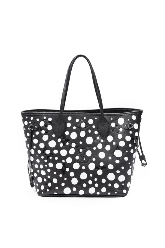 Pre-Owned Louis Vuitton Black/ White Ltd. Ed. Yayoi Kusama Infinity Dots Neverfull MM