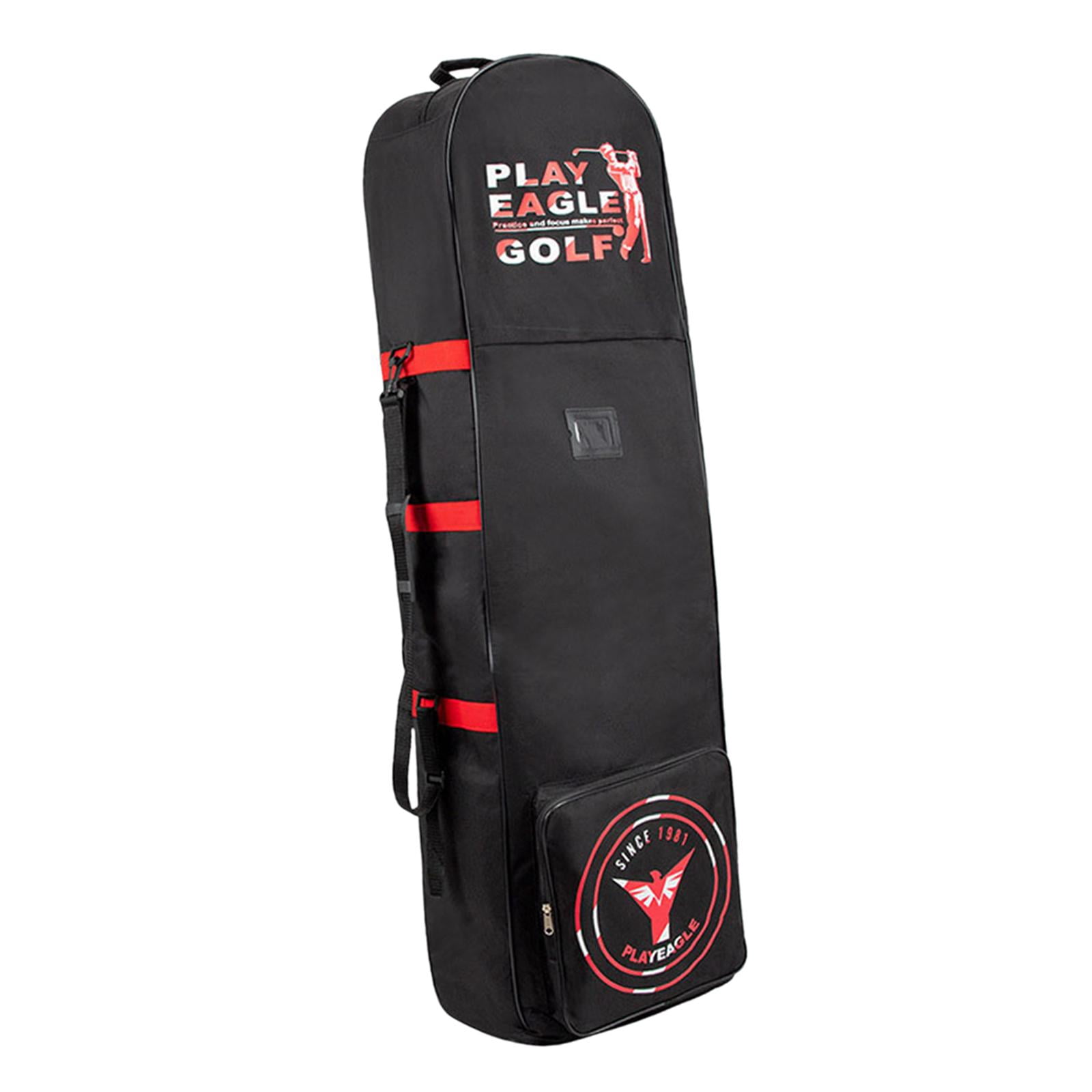 harayaa Airline Golf Travel Bag Golf Travel Cover Zipper Foldable Storage Bag Golf Clubs Red