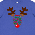 thumbnail image 4 of Inktastic Christmas Reindeer Face with Names and Red Nose Youth T-Shirt, 4 of 5