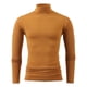 thumbnail image 1 of pstuiky camisas de manga larga para hombre, Camiseta de invierno para hombre, color liso, cuello medio alto, manga larga y cuello redondo. camisetas de hombre s, 1 of 4