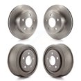 thumbnail image 1 of CMX Front Rear Disc Brake Rotors Drums Kit for Car Jeep Wrangler Cherokee TJ K8-102025, 1 of 11
