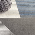 thumbnail image 5 of SAFAVIEH Pyramid Andrew Geometric Runner Rug, Ivory/Grey Navy, 2'2" x 8', 5 of 6