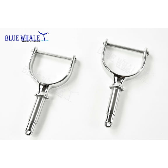 2PCS 316 S.S. Heavy Duty 1/2"x 2" Shaft Rowlock/Oarlock BL11510250