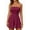 Wine, variant on Womens Tube Romper – Strapless Elastic Waist Tops Lightweight Breathable Ruched Flowy Elastic Waist Shorts for Holiday, Party, Daily Wear