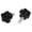 Silver and Black, variant on Unique Bargains 6mm Dia Thread Plastic 25mm Star Head Screw on Type Clamping Knob Grip 2 Pcs