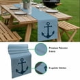 thumbnail image 5 of Anchor Coastal Table Runner - 108 Inch Long, Kitchen Dining Table Runner Dresser Scarves, Nautical Navy Blue Ocean Summer Farmhouse Decor for Coffee Tables Wedding Party Banquet, 5 of 8