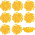 thumbnail image 2 of 100pcs Rose Flower Beads ABS Plastic Roseflower Shape Spacer Beads Cute Roses Loose Beads Accessories for DIY Friendship Bracelet Necklace Jewelry Making Supplies, Golden Yellow, 2 of 8