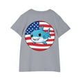 thumbnail image 4 of Gray Boy Girl Casual T Shirt for Children Boy Girl Summer Fall Short Sleeve Boat Neck Patriotic Print Kawaii Tops T shirt Child 2025 Clothes 4 Years, 4 of 8