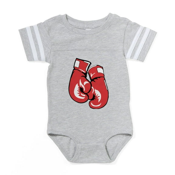 CafePress - Boxing_Gloves - Cute Infant Baby Football Bodysuit