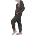 thumbnail image 2 of UVN Sweatsuit Sets for Women 2 Piece Lounge Set Loose Jogger Sets Fall Outfits Sets Solid Tracksuits with Pockets, 2 of 5