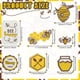 thumbnail image 3 of Great promotion! 7 Pieces Bee Decor For Home Tiered Tray Decor Honey Decor Bee Wood Signs For Farms House Decoration (Warm Bee Styles), 3 of 4
